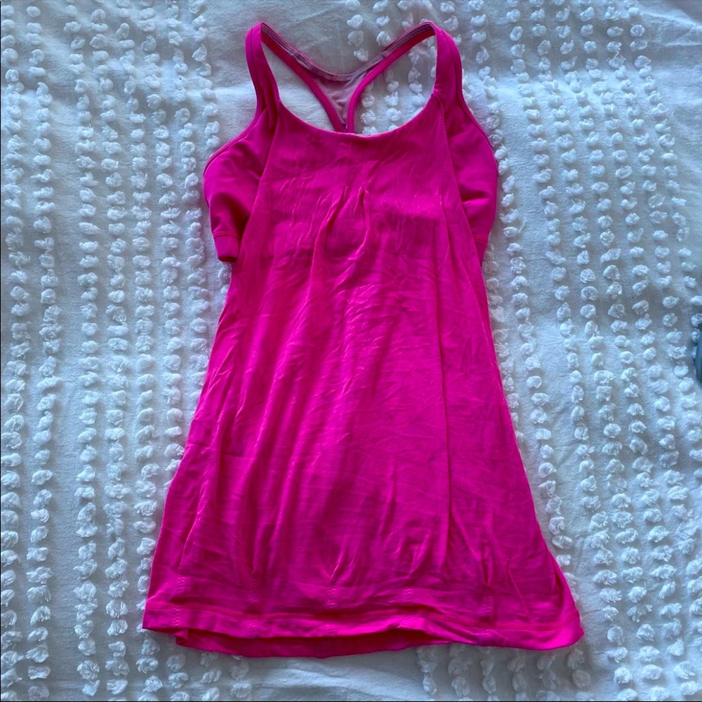 Pink lululemon tank